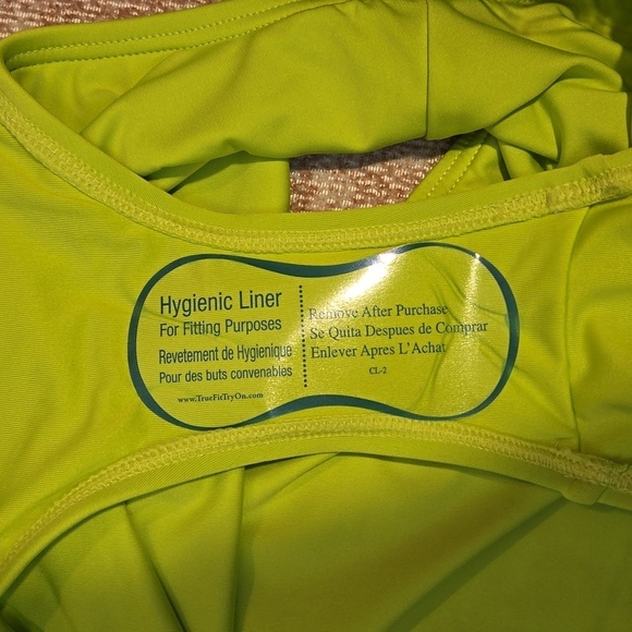 Michael Kors Lime One Shoulder Full Coverage One Piece Swimsuit - Size 10 - Picture 8 of 8